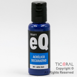 ACRIL.DECOR.EQ 407 AZUL TALO 50ML X 6 UNIDADES